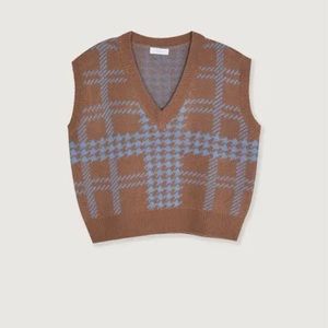 OAK + FORT herringbone sweater vest